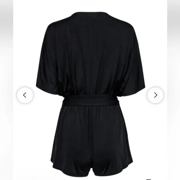 Lovers and Friends Selene Slinky Romper in Black Size Medium - Picture 6 of 9